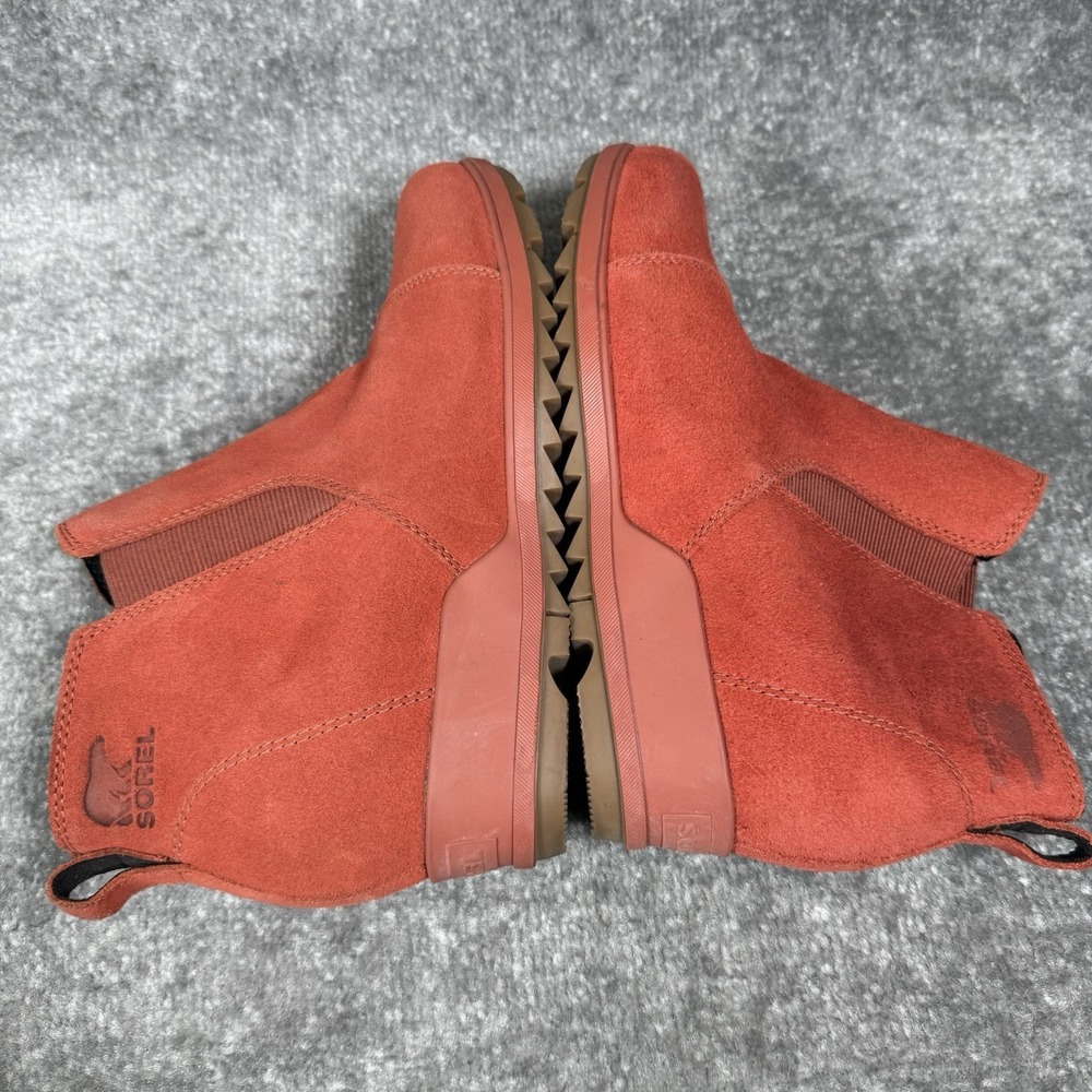 Sorel Evie Pull On Wedge Booties Women's 10 Red Waterproof NL4910-849 - Picture 5 of 9